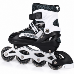 Kids Inline Skates Black-White | Asia Sports